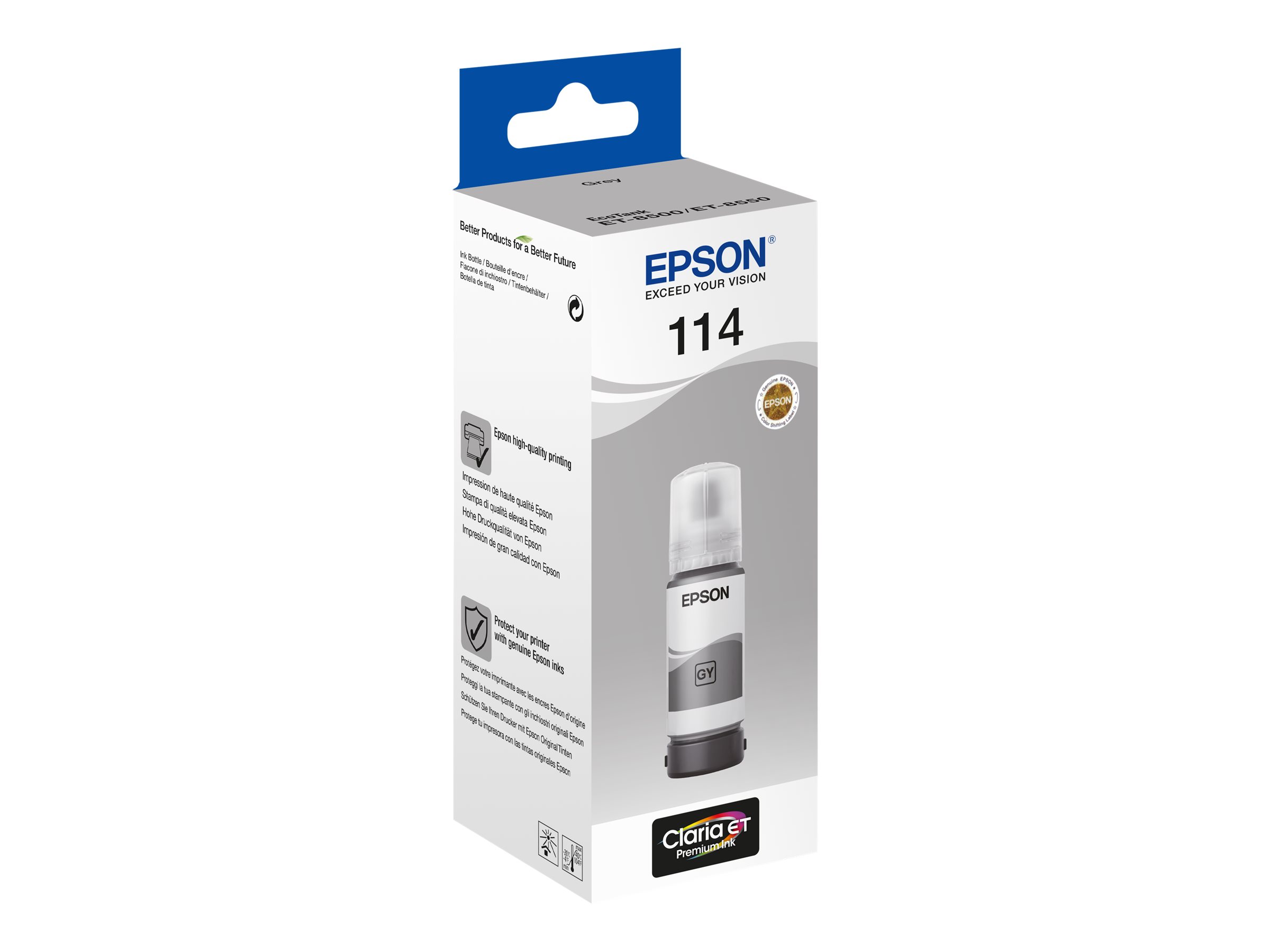 EPSON 114 EcoTank Grey ink bottle (C13T07B540)