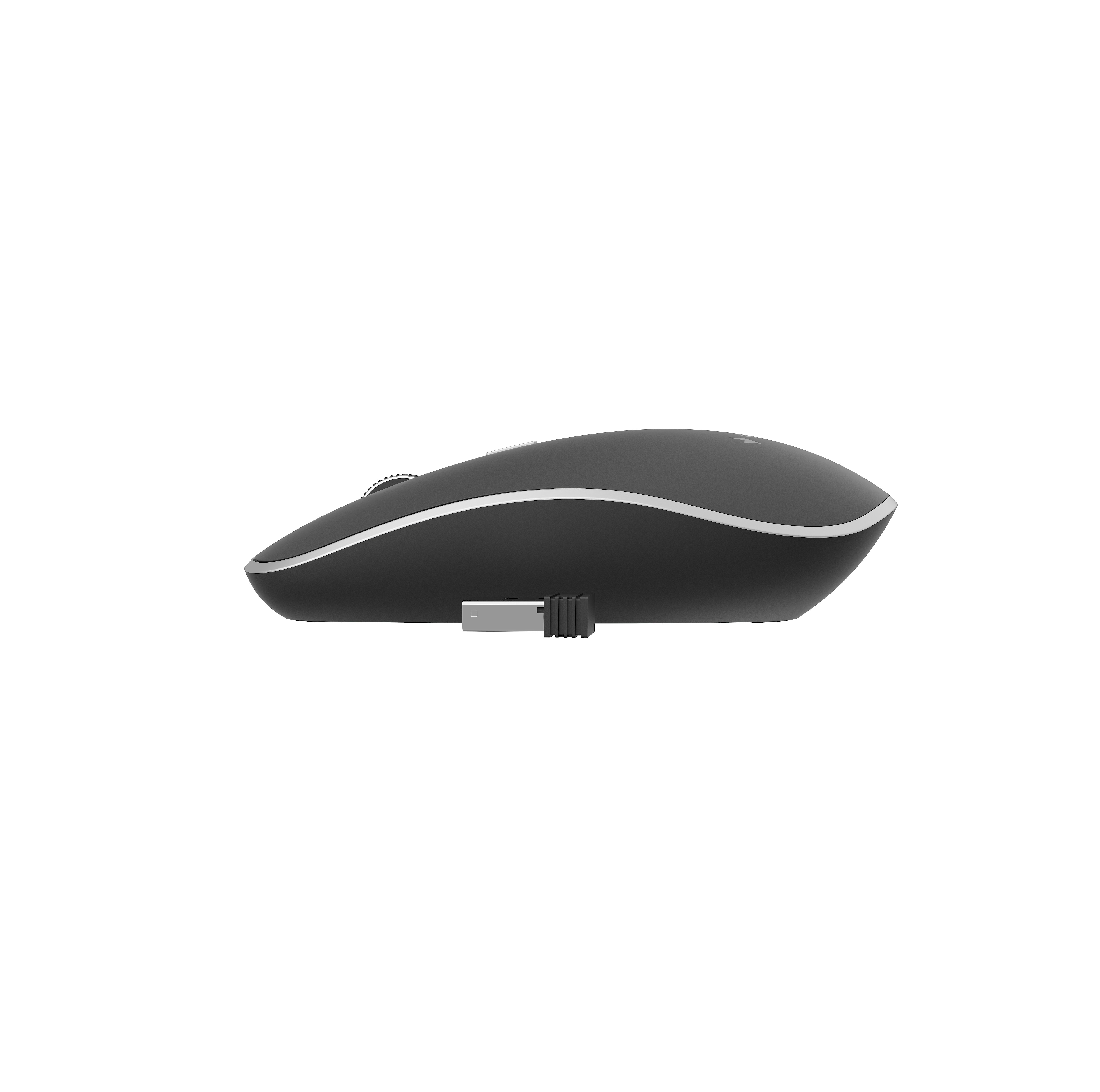 Gembird MUSW-4B-01 - Maus - optisch - 4 Tasten - kabellos - 2.4 GHz - kabelloser Empfänger (USB), Ansicht 3