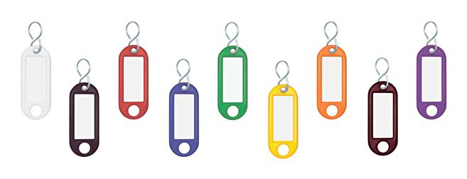 WEDO Schlüsselclip - 52 x 21 x 3 mm - Kunststoff, Ansicht 3