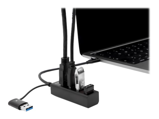 Delock Hub - 4 x USB 3.2 Gen 1 + 1 x USB-C 3.2 Gen 1, Ansicht 2