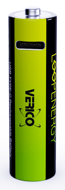 Verico LoopEnergy Li-Ion Akku AA2550 USB-C 4er Pack retail - Akku - Mignon (AA), Ansicht 4