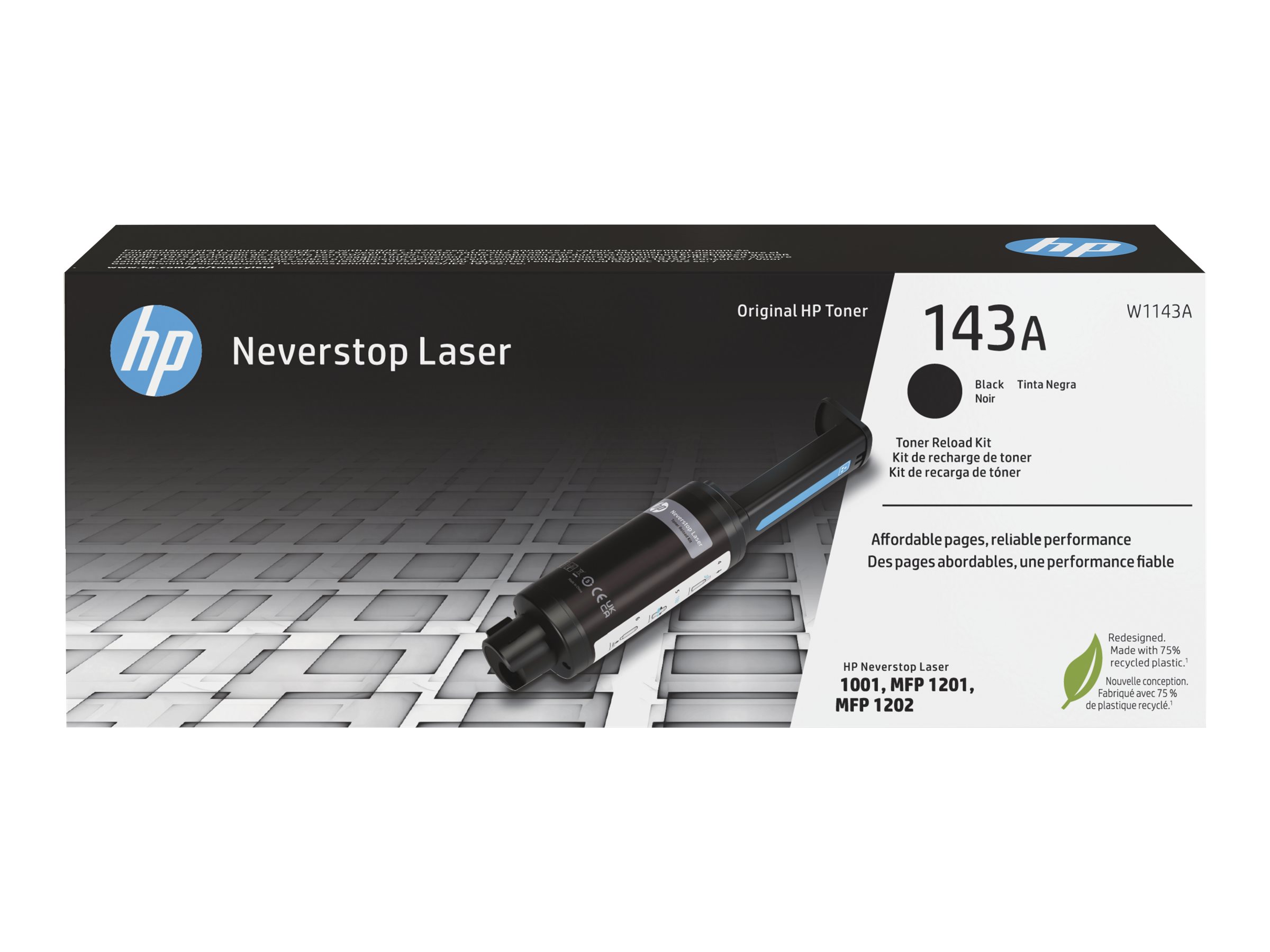 HP 143A Reload Kit - Schwarz - Tonernachfüllung - für Neverstop 1001, 1202, Neverstop Laser 1000, MFP 1200, MFP 1201, MFP 1202