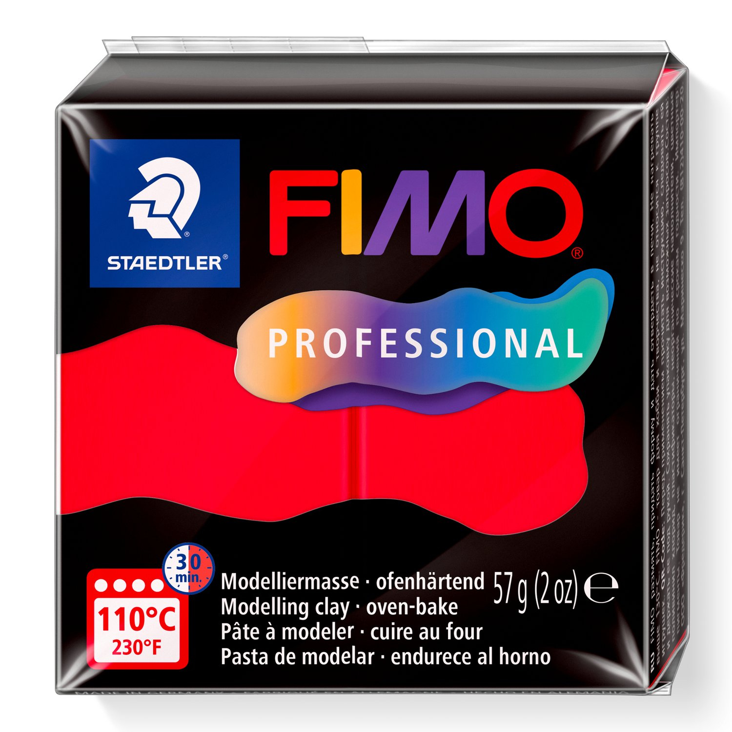 STAEDTLER Mod.masse Fimo prof 57g rot, Ansicht 2