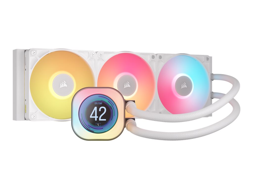 Corsair iCUE Link TITAN 360 RX LCD - Prozessor-Flüssigkeitskühlsystem - Kühlergröße: 360 mm - (für: LGA1851, LGA1700, AM5, AM4)