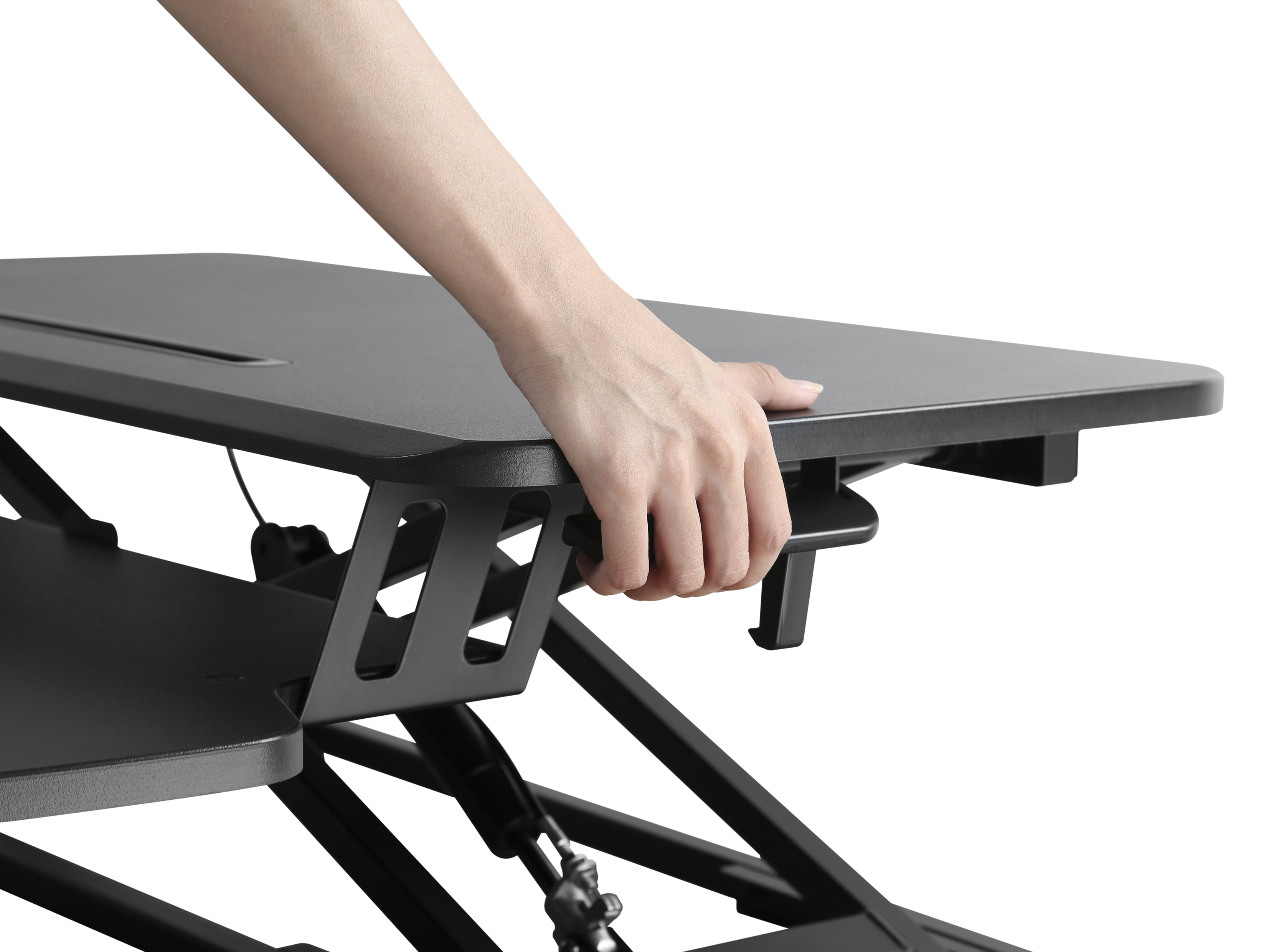 Equip ERGO Monitortisch mit Sitz-Stehbankerhöhung schw 15kg, Ansicht 3