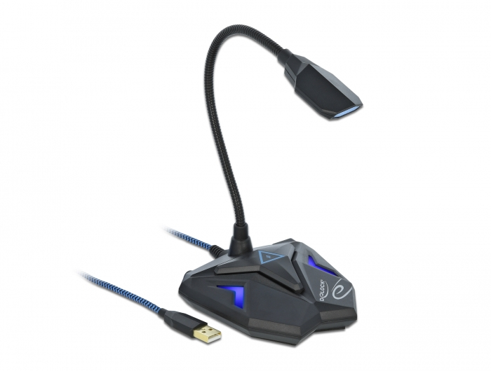 Delock Desktop USB Gaming Microphone with Gooseneck and Mute Button, Ansicht 3