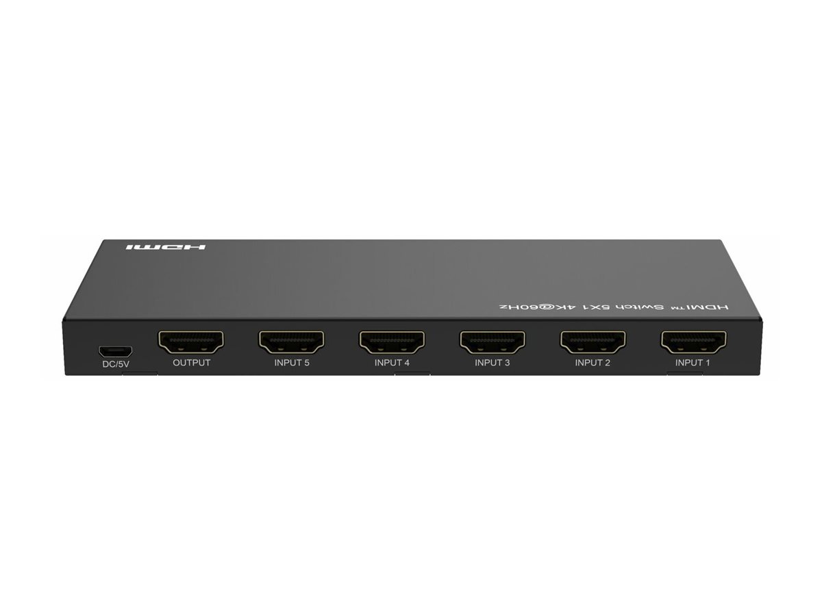 MicroConnect Switch - Fernbedienung - 5 x HDMI, Ansicht 3
