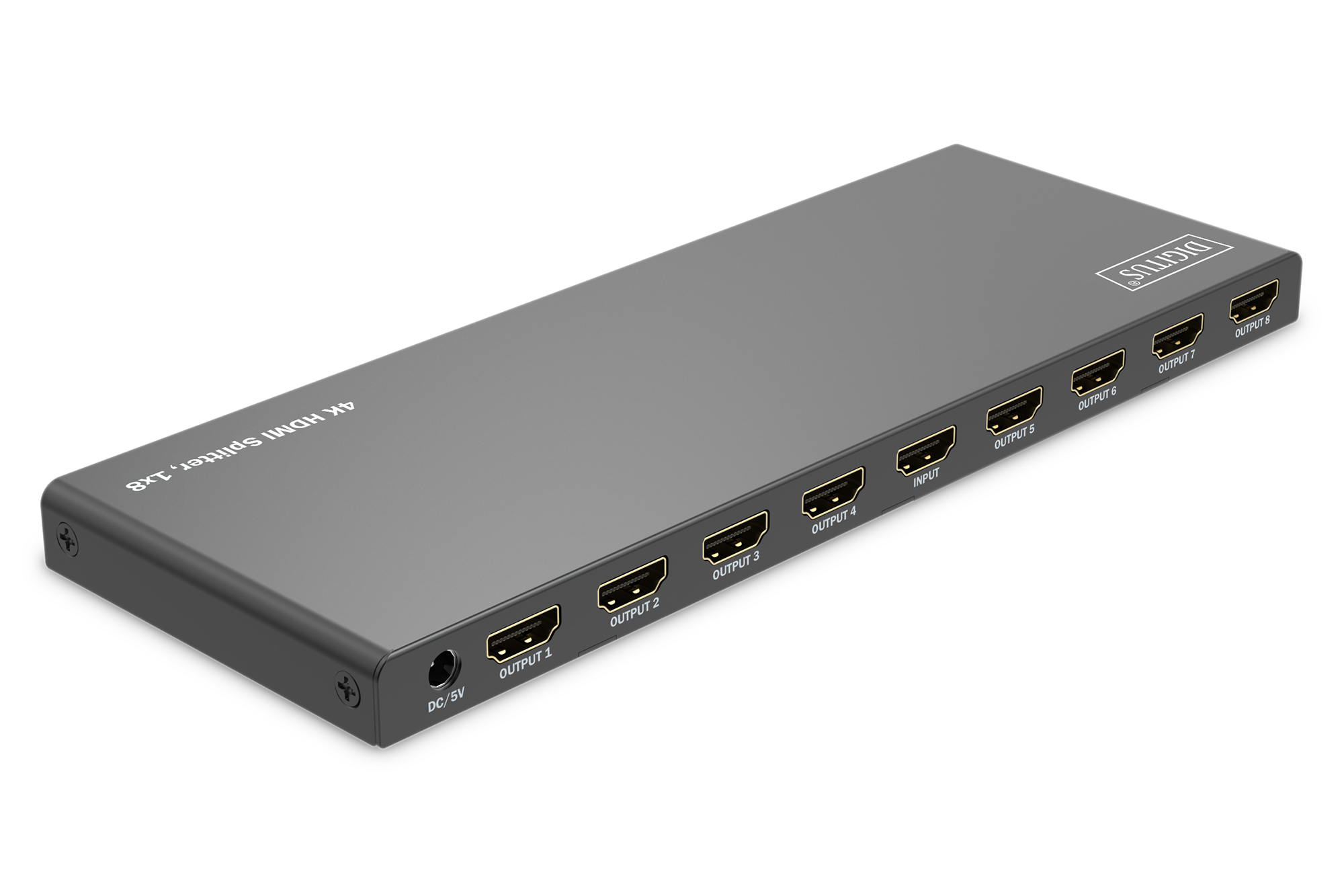 DIGITUS HDMI Splitter 1x8 4K/60Hz HDCP 2.3 EDID Control, Ansicht 2