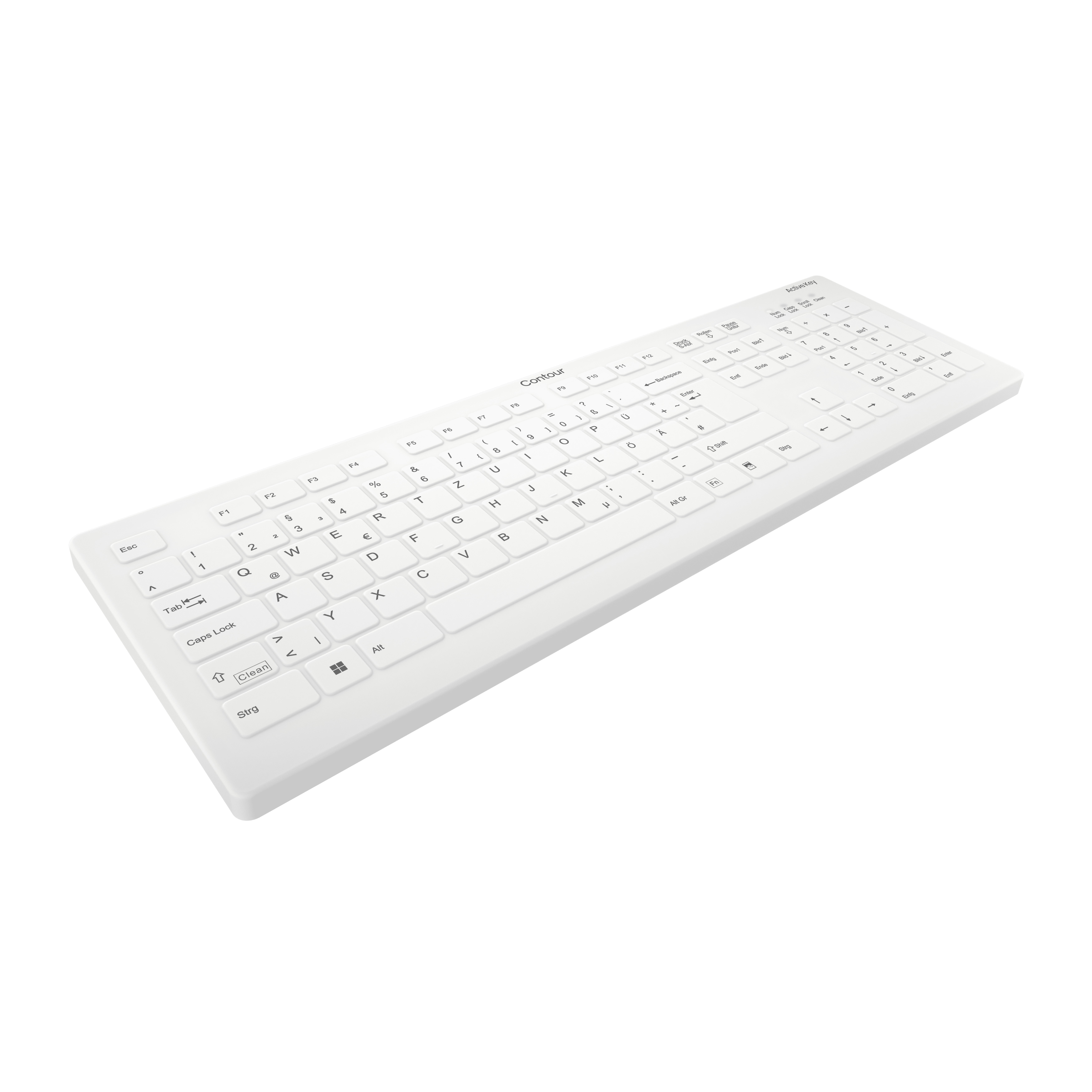 Cherry ACTIVE KEY MTA AK-C8112 Wireless weiß - TL: Deutsch, QWERTZ, Ansicht 4