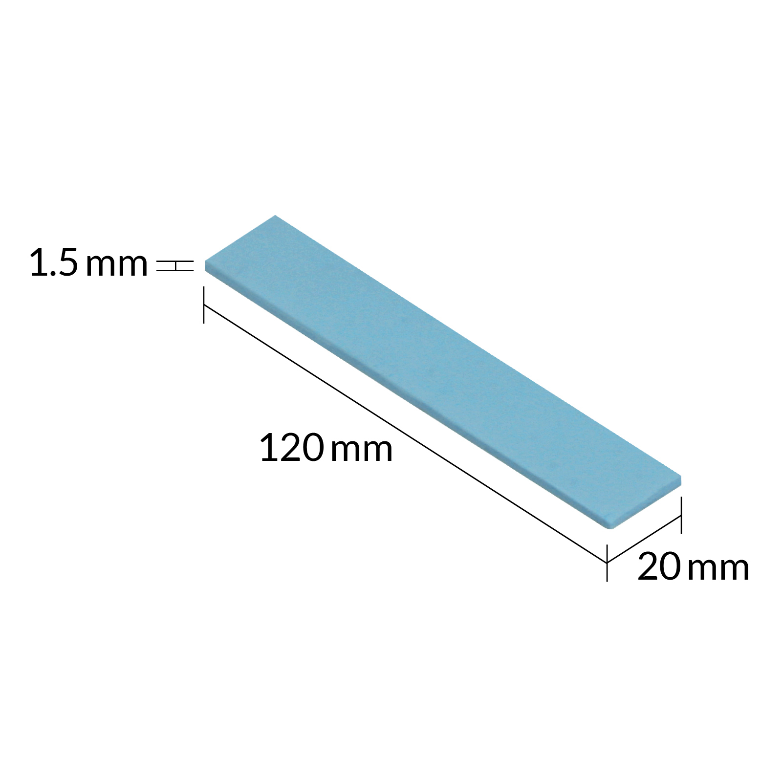 Arctic TP-3 - Thermo-Pad - Blau (Packung mit 4), Ansicht 2