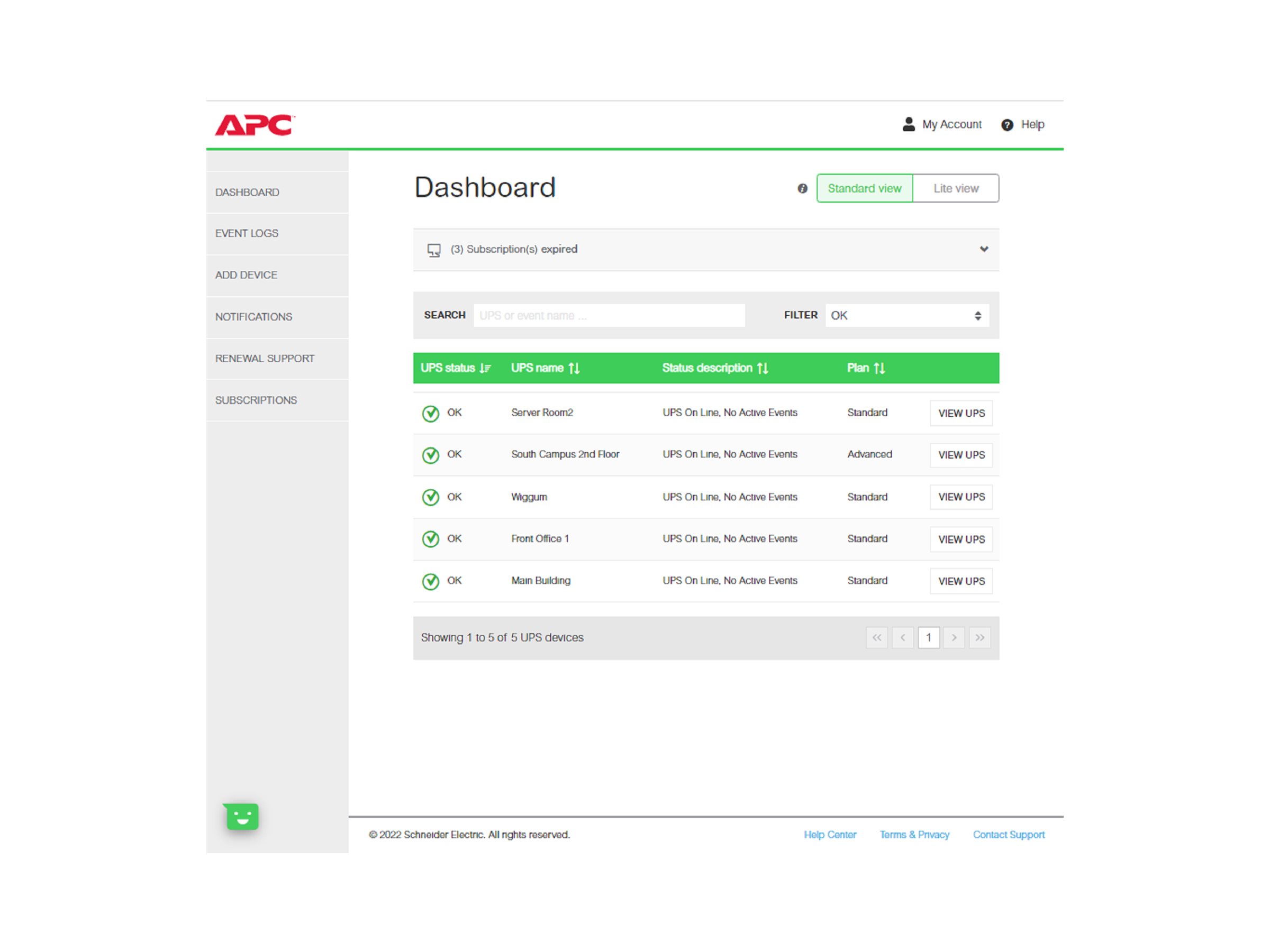 APC SmartConnect Standard Plan - Abonnement-Lizenz (1 Jahr)