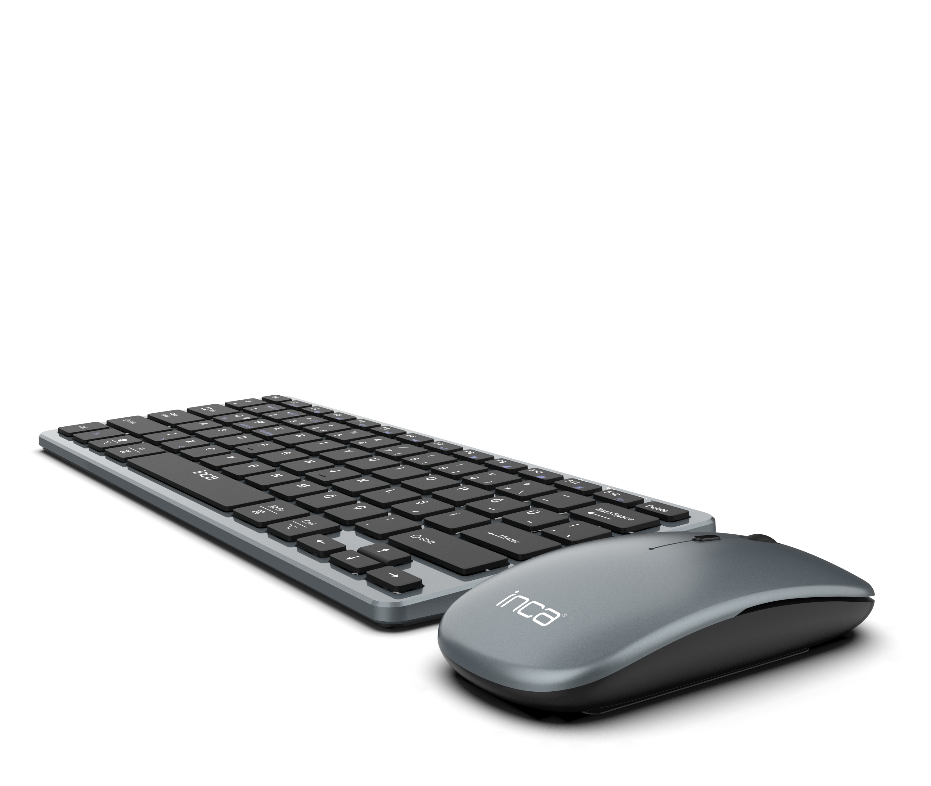 INCA IBK-572BT - 60% - Kabellos - RF Wireless + Bluetooth - LED - Schwarz - Maus enthalten, Ansicht 4