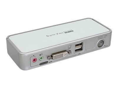 InLine - KVM-/Audio-Switch - 2 x KVM/Audio - 1 lokaler Benutzer - Desktop