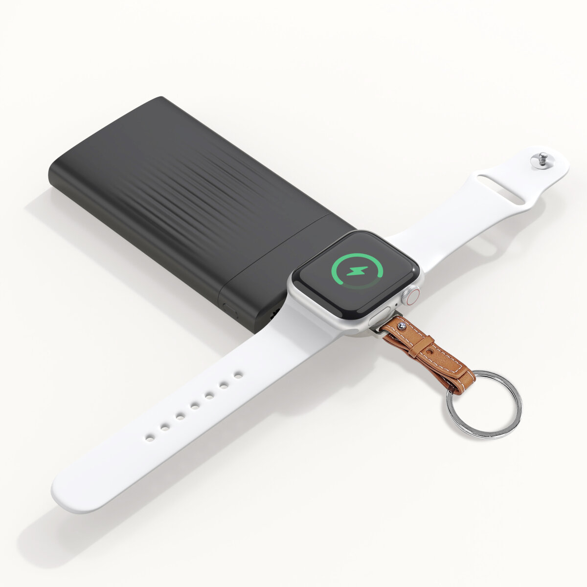 4smarts Wireless Charger für Apple Watch silber, Ansicht 4