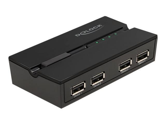 Delock USB 2.0 Switch für 4 PC an 4 Geräte