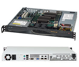 Supermicro SC512 F-350B1 - Rack-Montage - 1U, Ansicht 2