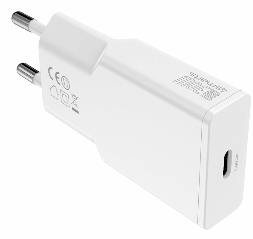 4smarts Netzladegerät PDPlug Slim 30W GaN 1C weiß, Ansicht 4