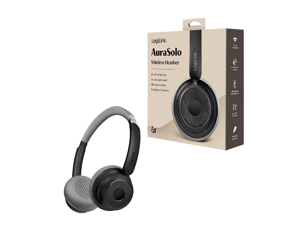 LogiLink AuraSolo - Headset - On-Ear - Bluetooth