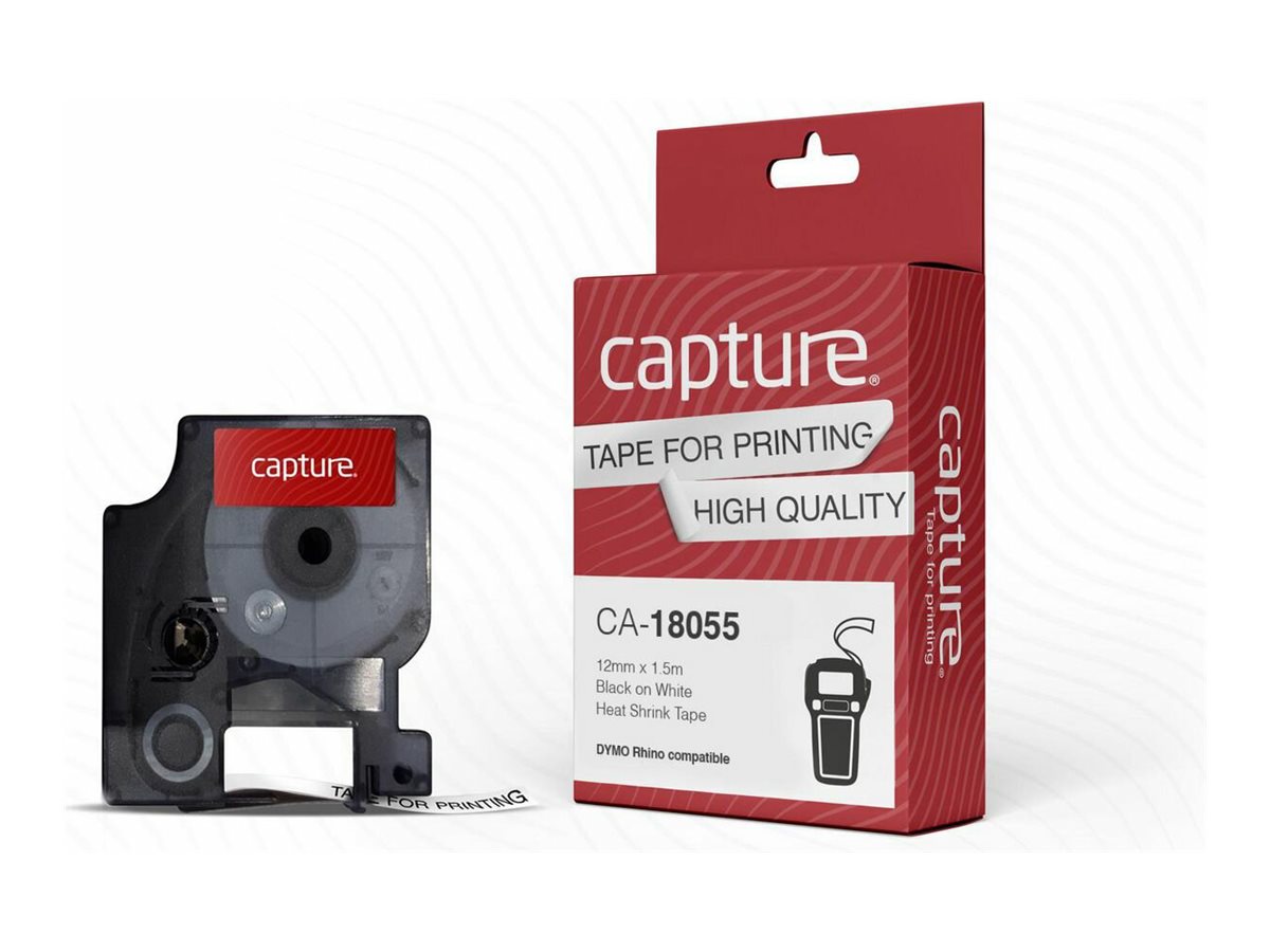 Capture CA-18055 - Schwarz auf weiss - Weiß - DYMO - Compatible with DYMO Rhino 4200 - 5200, Ansicht 2