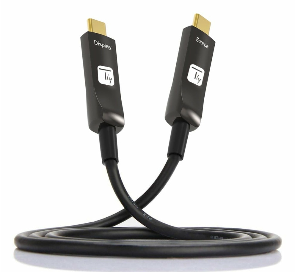 Techly Aktiv USB-C AOC Glasfaserkabel 4k 20m - Kabel - Digital/Daten, Ansicht 4
