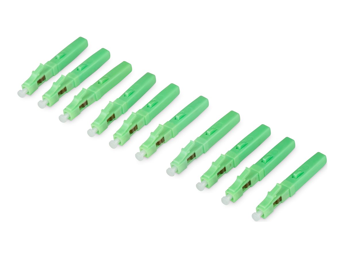DIGITUS LC/APC LWL-Fast Connector Feldstecker Singlemode (10 Stück)