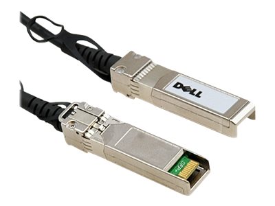 Dell 10GbE Copper Twinax Direct Attach Cable - Direktanschlusskabel - SFP+ (M) zu SFP+ (M) - 3 m - twinaxial - für ProSupport Plus S4048, X1026, X1052; PowerEdge R230, R430, R440, R540, R830, T440, T640