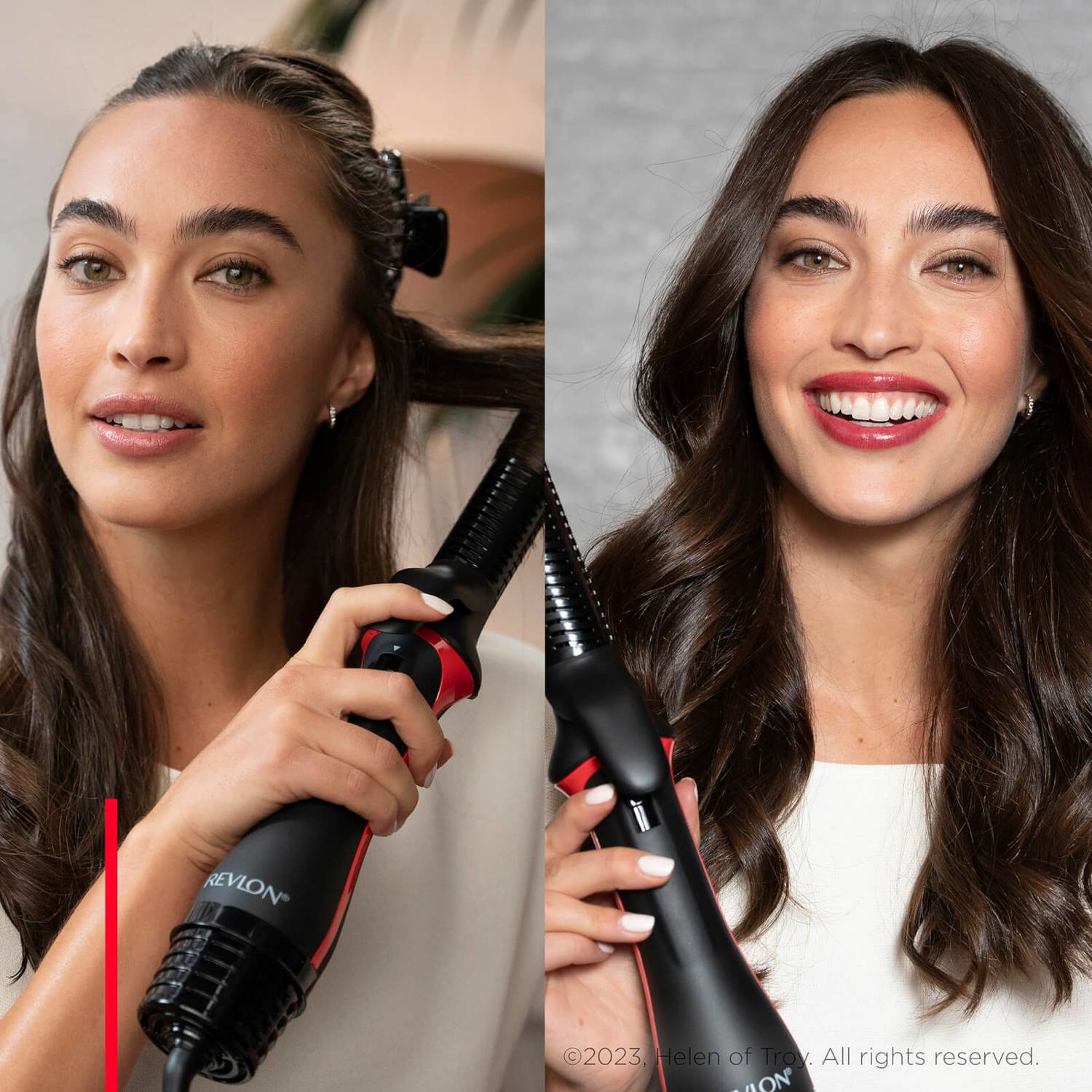Revlon RVDR5333E - Multistyler - Warm - Tasten - Alle Haare - 90 °C - Schwarz - Rot, Ansicht 3