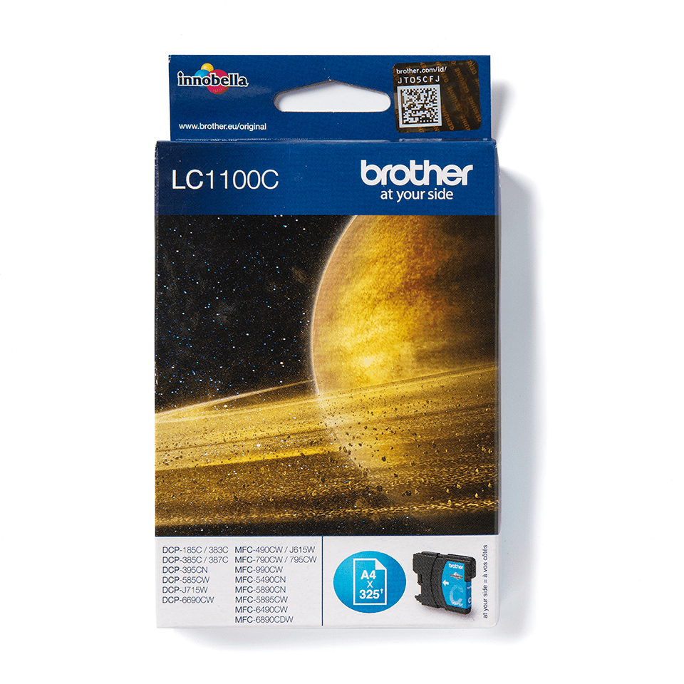 Brother LC1100C, Cyan, 1 Stück(e), 325 Seiten, Einzelpackung