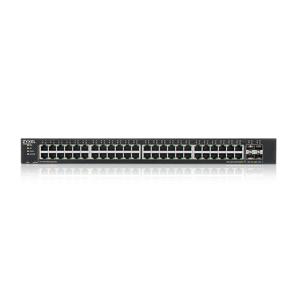 ZyXEL XGS1935-52 52 Port Smart Managed Switch48x Gigabit Copper and 4x 10G SFP+ hybrid, Ansicht 3