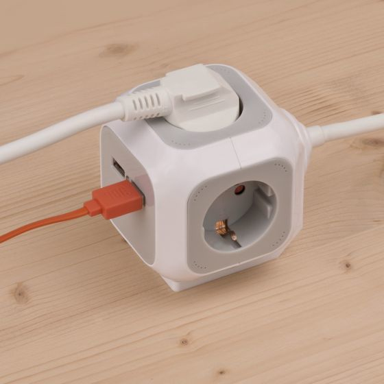 Brennenstuhl ALEA-Power - Steckdosenleiste - Wechselstrom 230V - 3680Watt - Ausgangsanschlüsse: 4(2 x USB, 4 x Spannung), Ansicht 2