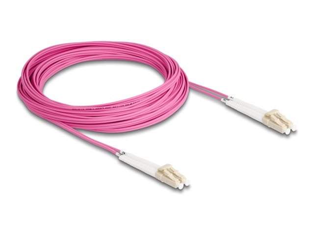 Delock Netzwerkkabel - LC Multi-Mode (M) gewinkelt zu LC Multi-Mode (M)