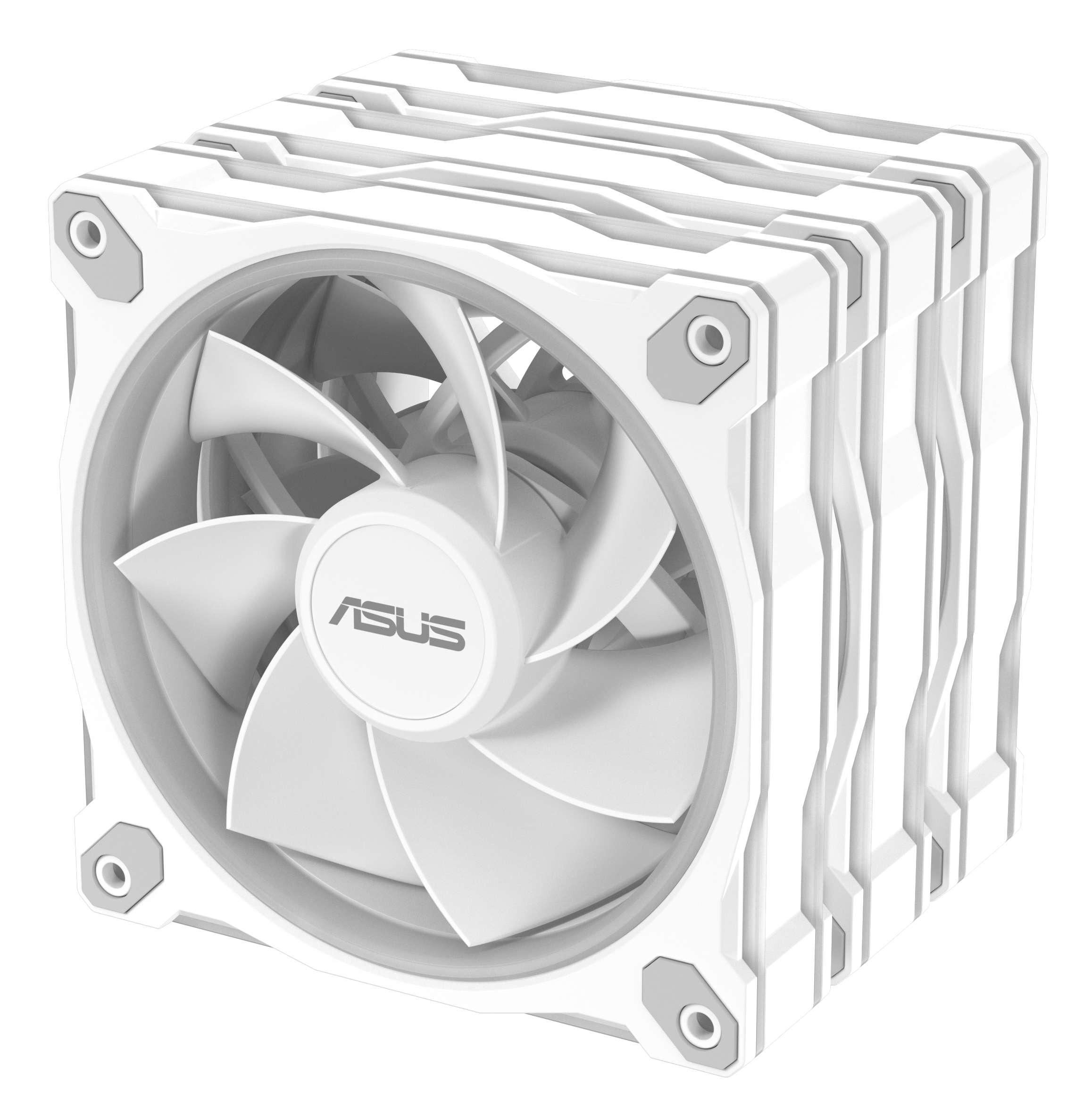 ASUS Prime MR120 - Gehäuselüfter - 120 mm - weiß (Packung mit 3), Ansicht 2