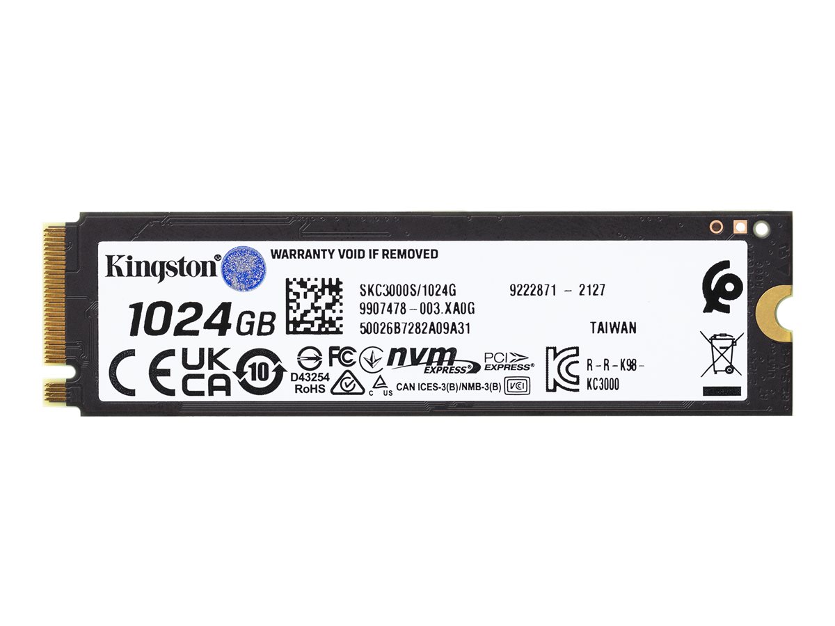 Kingston KC3000 - SSD - 1024 GB - intern - M.2 2280 - PCIe 4.0 (NVMe), Ansicht 4