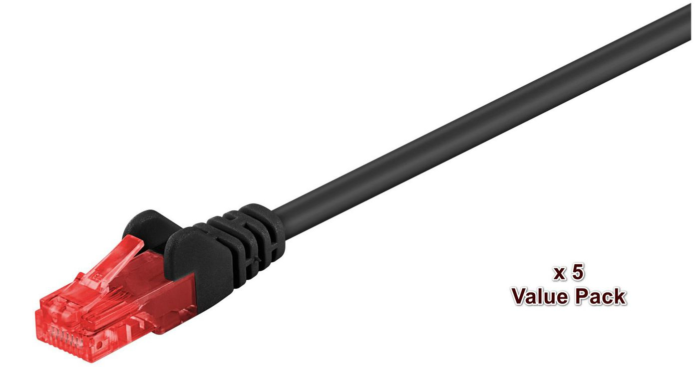 MicroConnect V-UTP615SVP 15m Cat6 U/UTP (UTP) Schwarz Netzwerkkabel, Ansicht 2