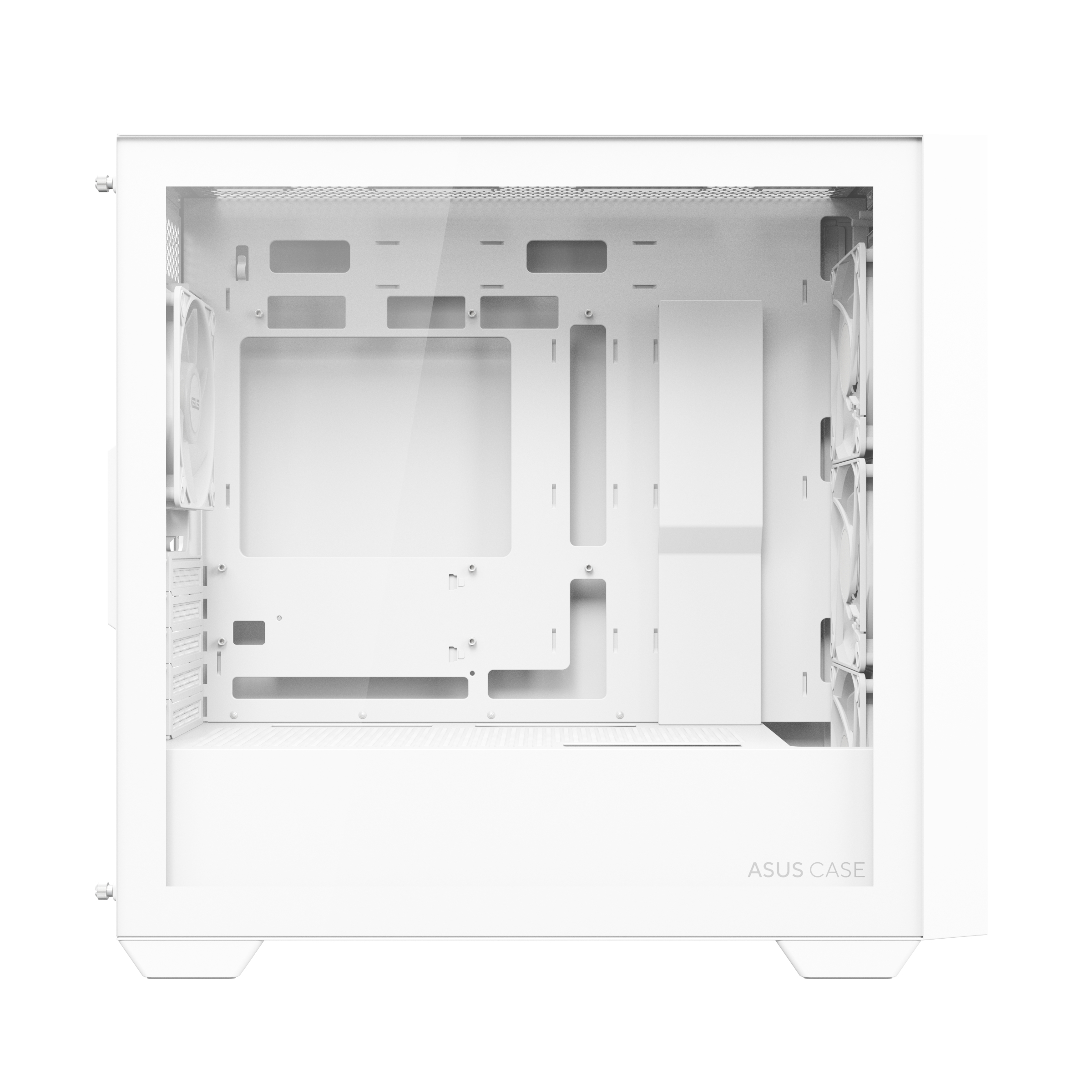 ASUS A21 Plus - microATX - Seitenteil mit Fenster (gehärtetes Glas) - Weiß, Ansicht 3