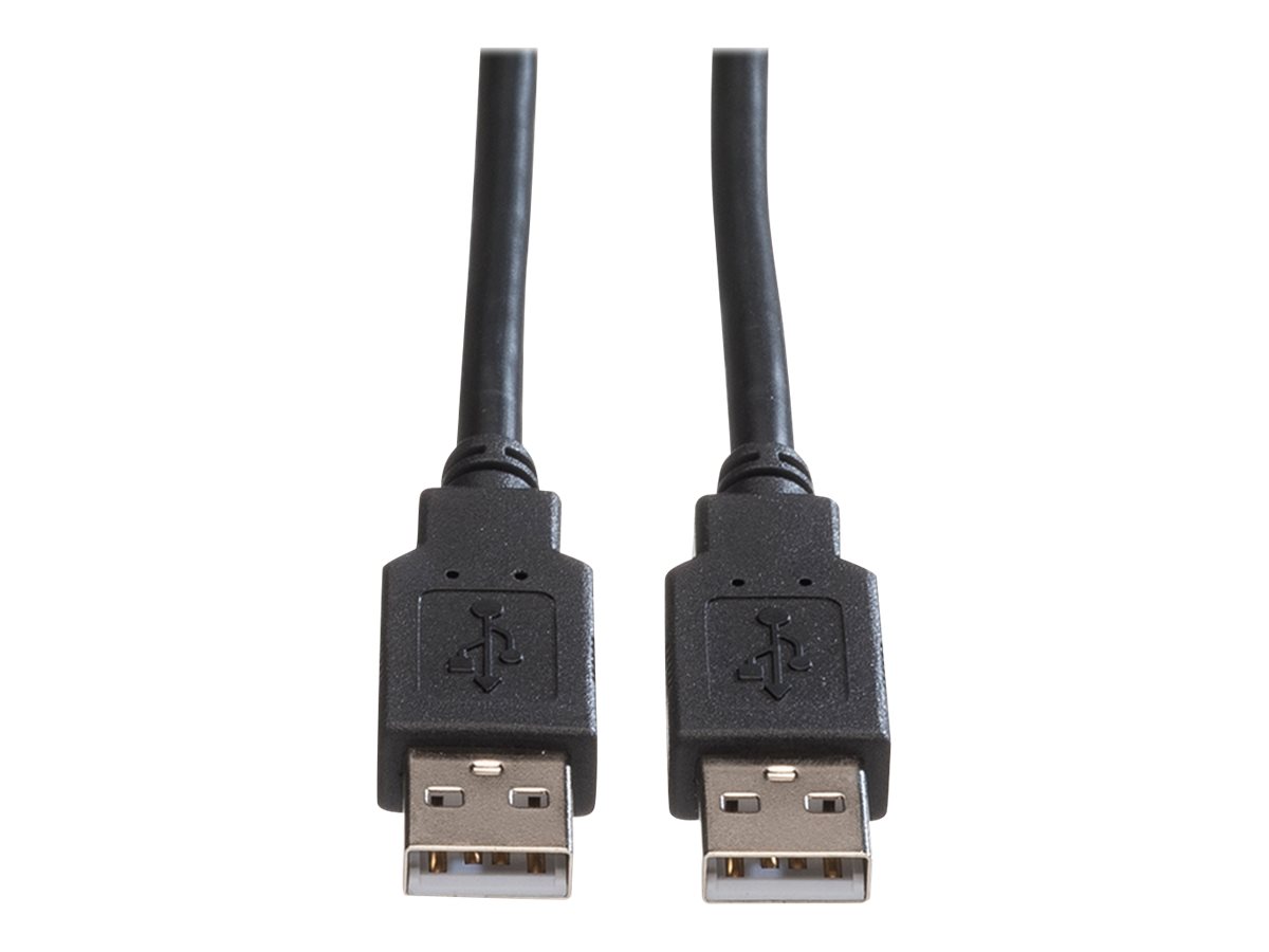 Roline - USB-Kabel - USB (M) zu USB (M) - USB 2.0 - 1.8 m - Schwarz