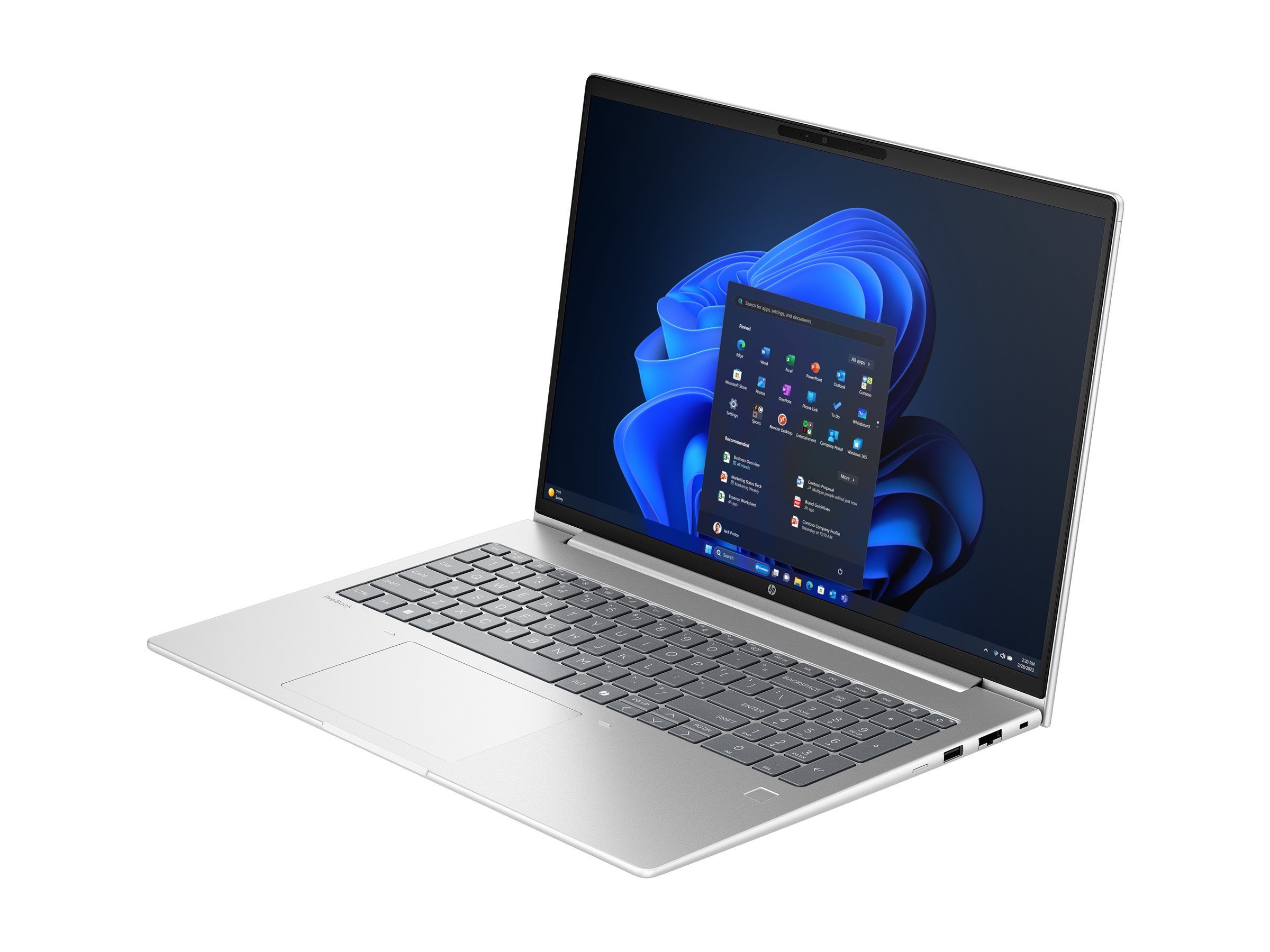 HP ProBook 4 16 G1i Notebook AI - 177°-Scharnierdesign - Intel Core Ultra 7 255H / 2 GHz - Win 11 Pro - GeForce RTX 3050 - 32 GB RAM - 1 TB SSD NVMe - 40.6 cm (16")