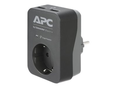 APC Essential Surgearrest PME1WU2B-GR - Überspannungsschutz - Wechselstrom 220/230/240 V - 4000 Watt - Ausgangsanschlüsse: 1 - Deutschland
