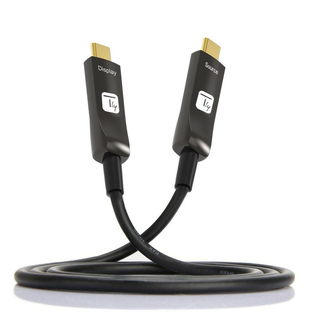 Techly Aktiv USB-C AOC Glasfaserkabel 4k 30m - Kabel - Digital/Daten, Ansicht 2