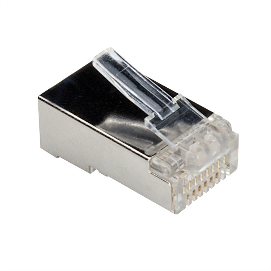 VALUE Netzwerkanschluss - RJ-45 (M) - STP - CAT 6e - durchsichtig (Packung mit 100), Ansicht 2