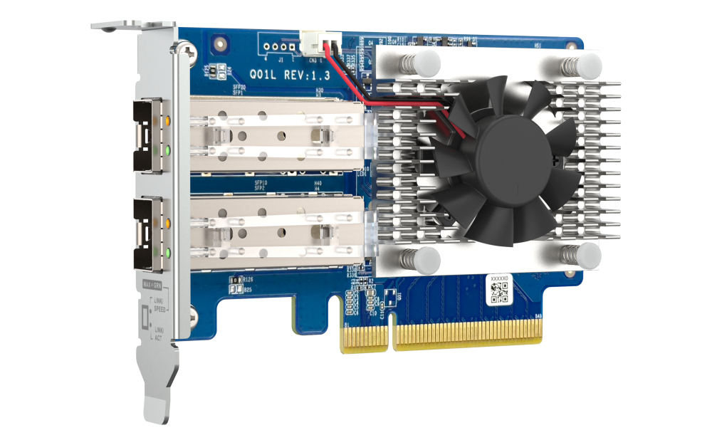 QNAP QXG-10G2SF-NXE - Erweiterungsmodul - PCIe 3.0 x8 Low-Profile, Ansicht 4