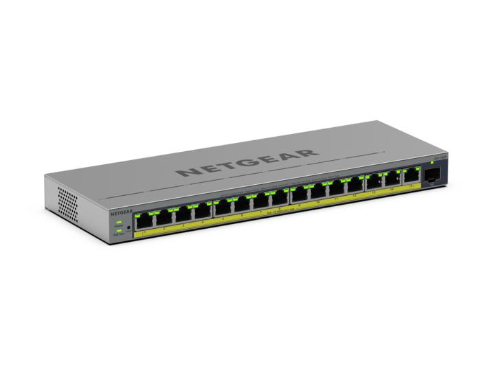 Netgear Easy Smart GS116EP - Switch - L3 - Smart - 1 x 10/100/1000 + 15 x 10/100/1000 (PoE+), Ansicht 2