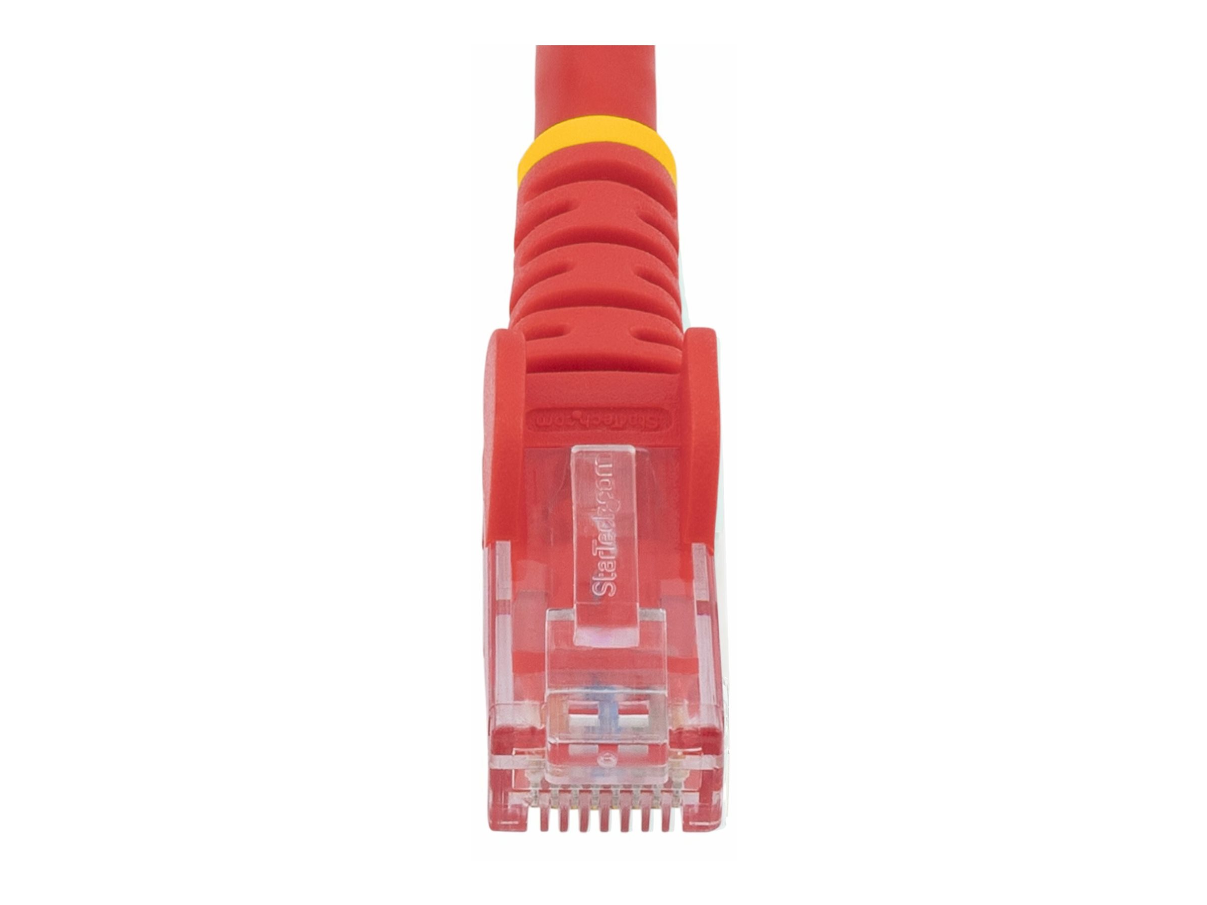 StarTech.com 7.5m CAT6 Ethernet Cable, 10 Gigabit Snagless RJ45 650MHz 100W PoE Patch Cord, CAT 6 10GbE UTP Network Cable w/Strain Relief, Red, Wiring is UL Certified/TIA - Category 6 - 24AWG (N6PATC750CMRD)