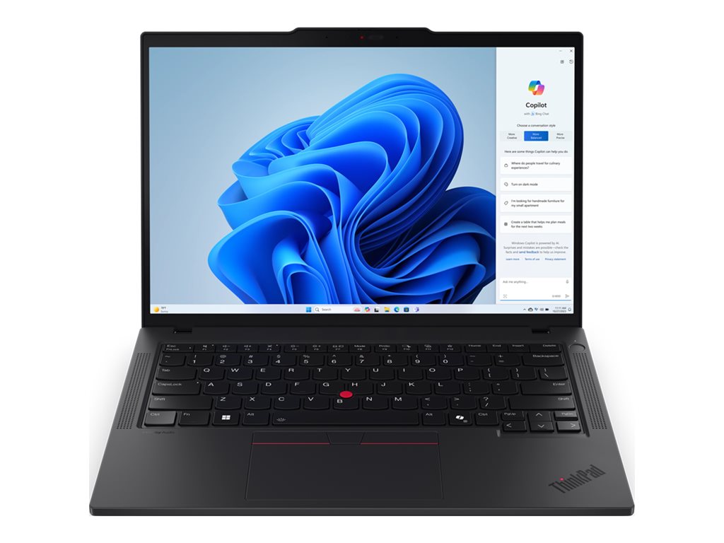 Lenovo ThinkPad T14 Gen 5 21MC - 180°-Scharnierdesign - AMD Ryzen 7 8840U  3.3 GHz - Win 11 Pro - Radeon 780M - 32 GB RAM - 1 TB SSD TCG Opal Encryption 2 NVMe Performance - 35.6 cm (14)