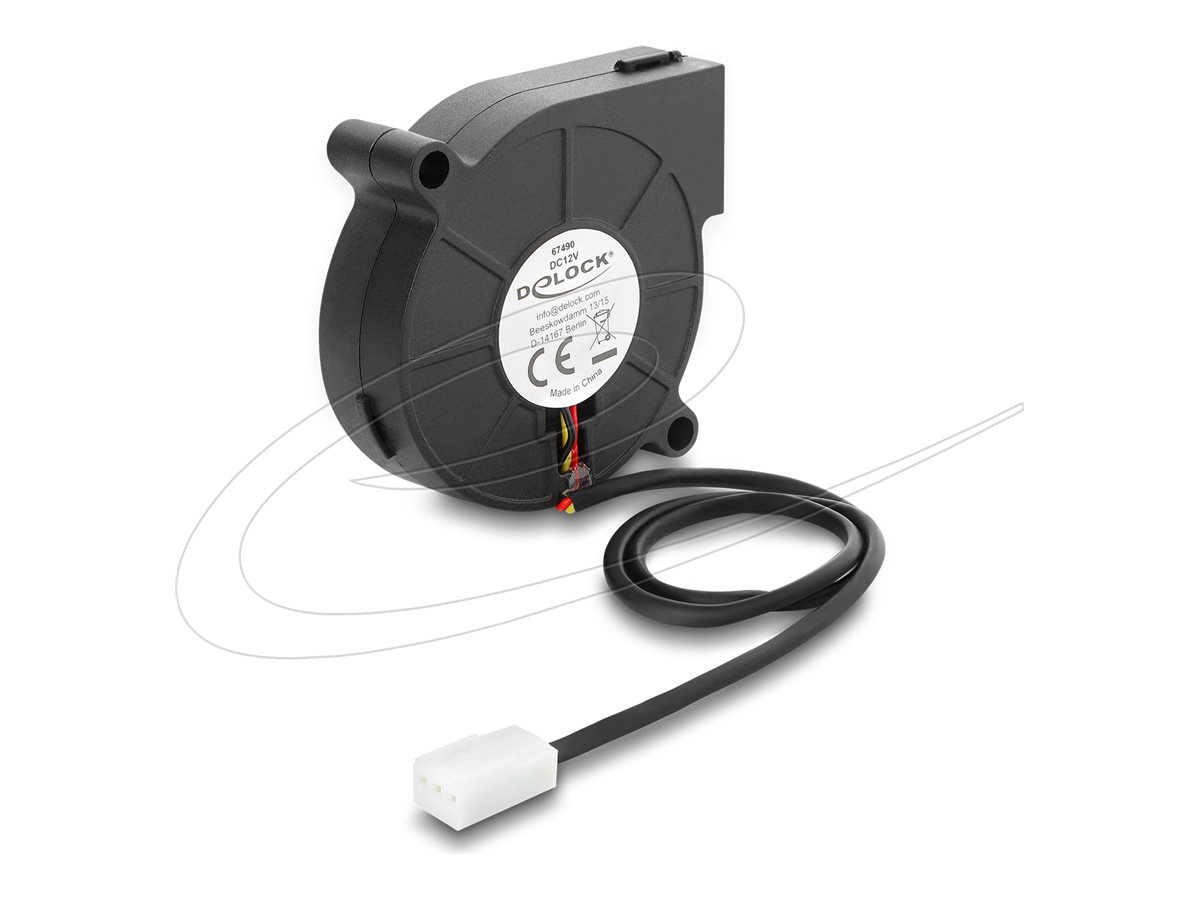 Delock Radiallüfter Lüftergebläse DC 50 x 50 15 mm - 12 V