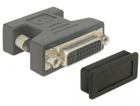 Delock Dust Cover for DVI female - Schutzumschlag - Schwarz (Packung mit 10)
