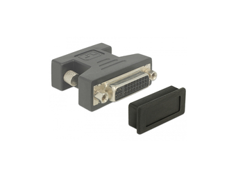 Delock Dust Cover for DVI female - Schutzumschlag - Schwarz (Packung mit 10)