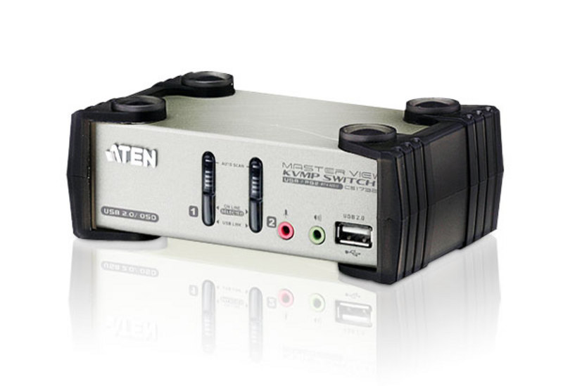 ATEN CS1732B - KVM-/Audio-/USB-Switch - 2 x KVM/Audio/USB, Ansicht 2