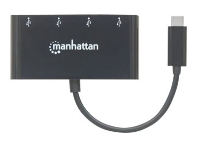 Manhattan USB-C Dock/Hub, Ports (x4): USB-A (x4), Ansicht 2