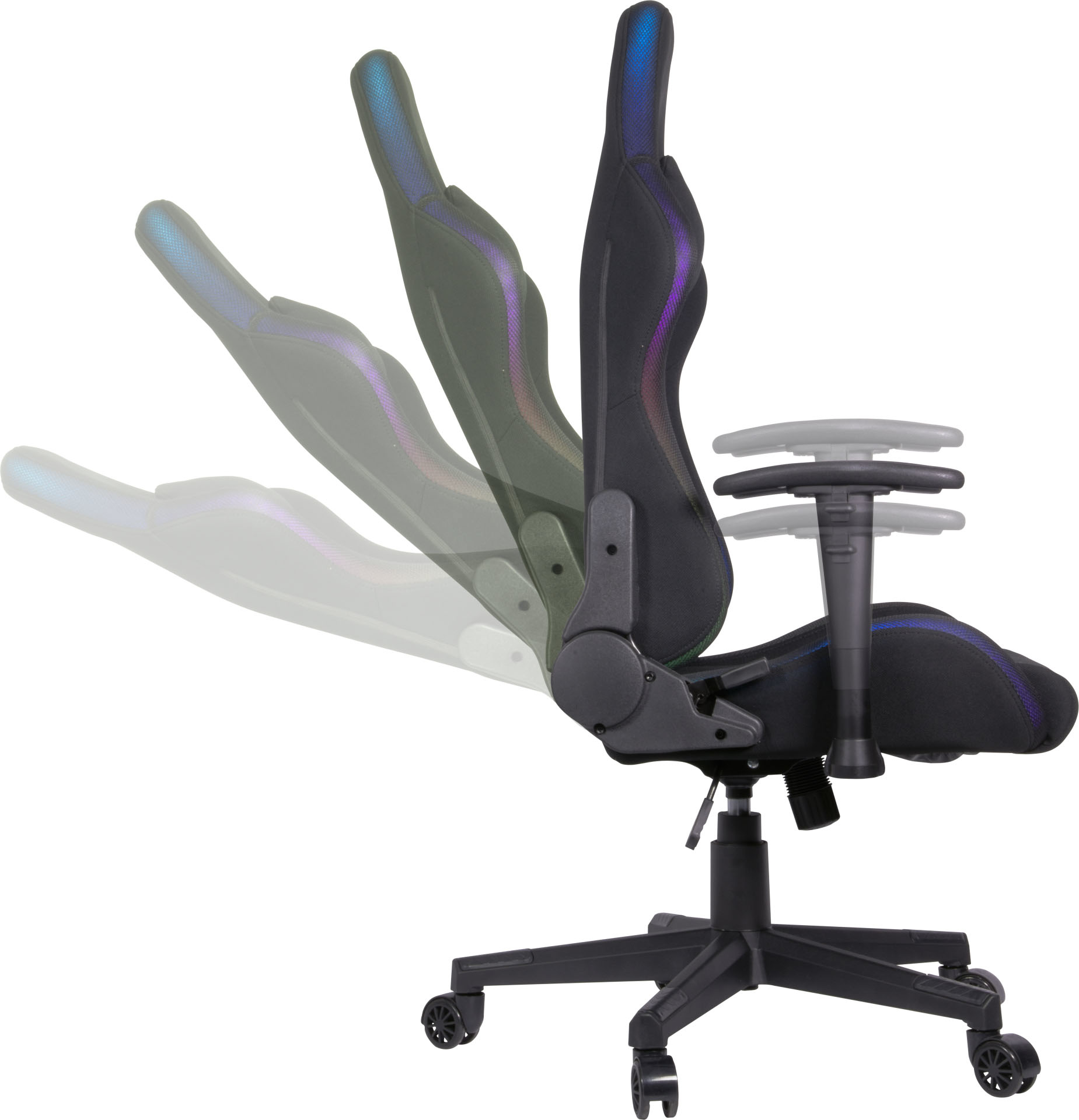 SPEEDLINK SL-660009-BK - PC-Gamingstuhl - 150 kg - Gepolsterter Sitz - Gepolsterte Rückenlehne - Schwarz - Schwarz, Ansicht 2